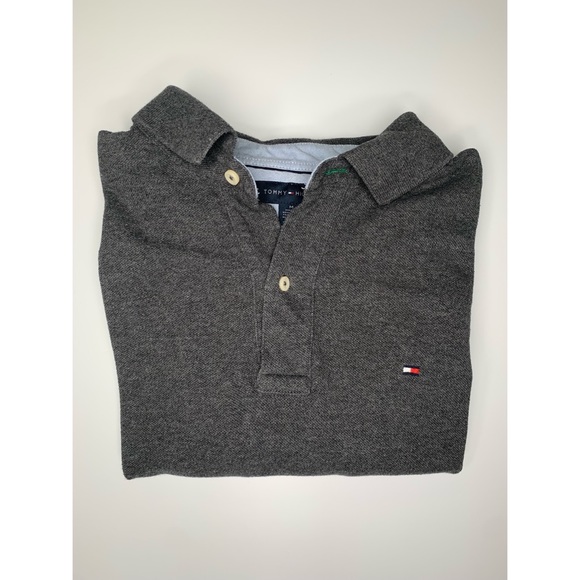Tommy Hilfiger Grey Long Sleeve Polo - Picture 5 of 5